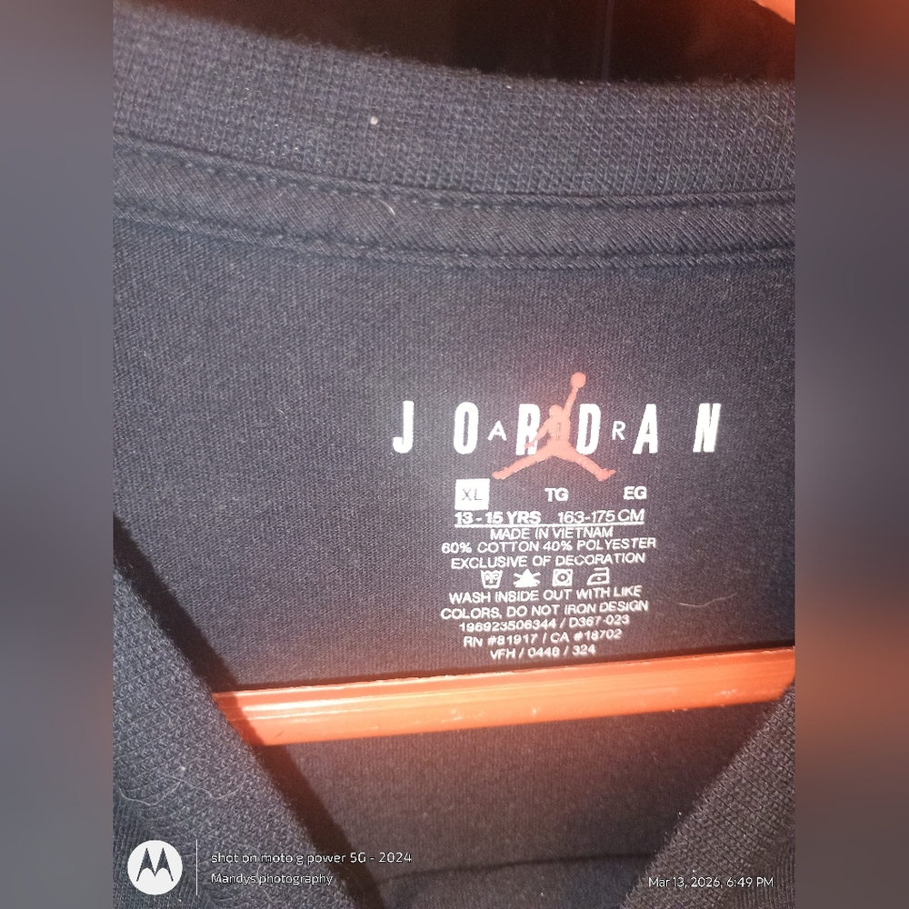 Jumpman Jordan Boys Short Sleeve T-shirt Size Extra Large Good - Picture 2 of 4